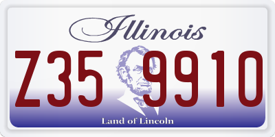 IL license plate Z359910