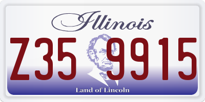 IL license plate Z359915