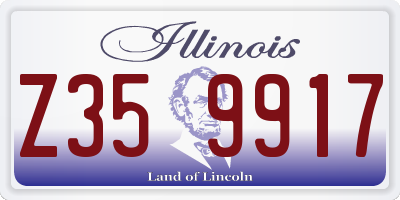IL license plate Z359917