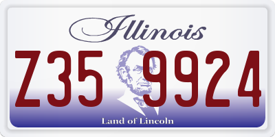 IL license plate Z359924