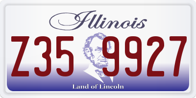 IL license plate Z359927