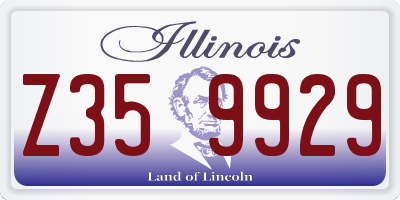 IL license plate Z359929