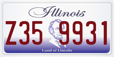 IL license plate Z359931