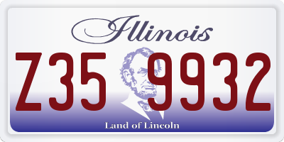IL license plate Z359932