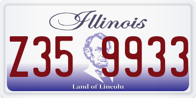 IL license plate Z359933