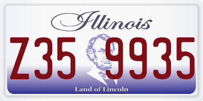 IL license plate Z359935