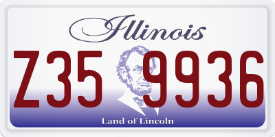 IL license plate Z359936
