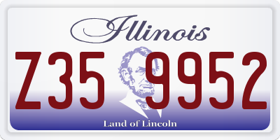 IL license plate Z359952