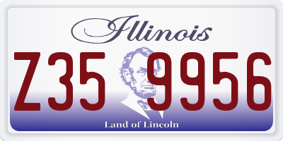 IL license plate Z359956