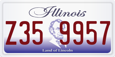 IL license plate Z359957