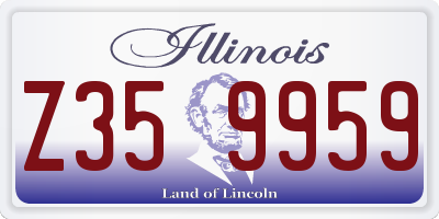 IL license plate Z359959