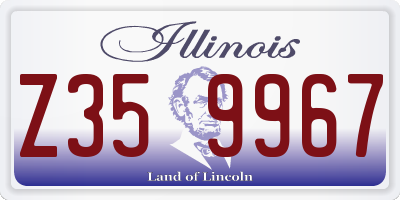 IL license plate Z359967