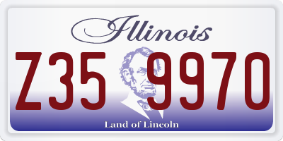 IL license plate Z359970