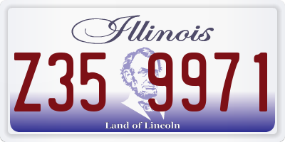 IL license plate Z359971