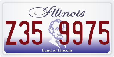 IL license plate Z359975