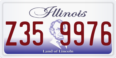 IL license plate Z359976