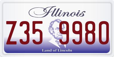 IL license plate Z359980