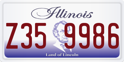 IL license plate Z359986