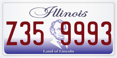 IL license plate Z359993