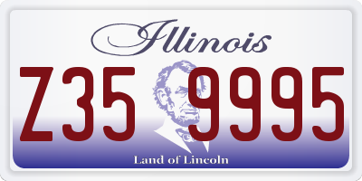 IL license plate Z359995