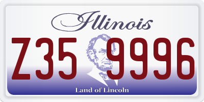 IL license plate Z359996