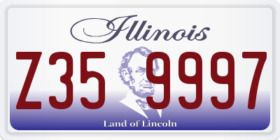IL license plate Z359997