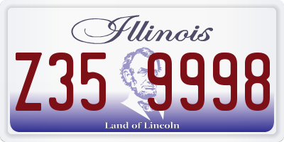 IL license plate Z359998