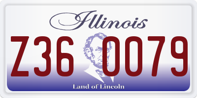 IL license plate Z360079