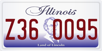 IL license plate Z360095