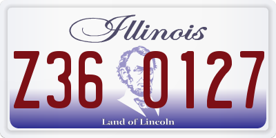 IL license plate Z360127