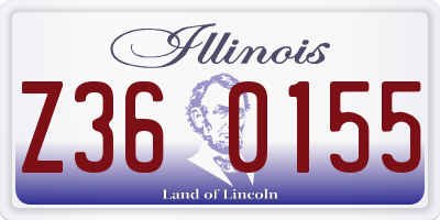 IL license plate Z360155