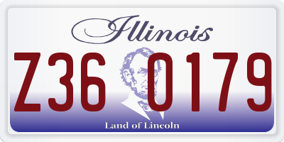 IL license plate Z360179