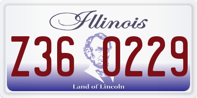 IL license plate Z360229