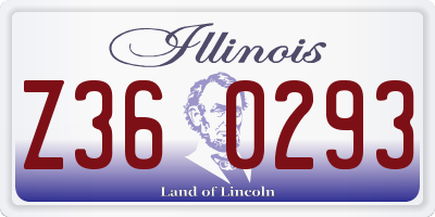 IL license plate Z360293