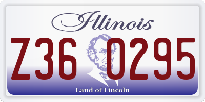 IL license plate Z360295