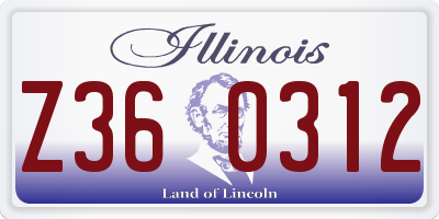 IL license plate Z360312