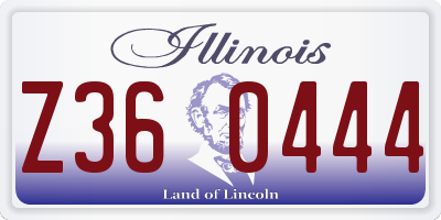 IL license plate Z360444