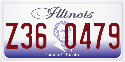 IL license plate Z360479
