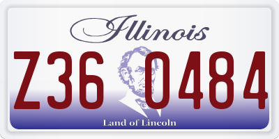 IL license plate Z360484
