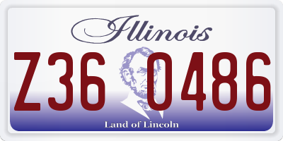IL license plate Z360486