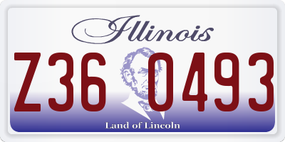 IL license plate Z360493