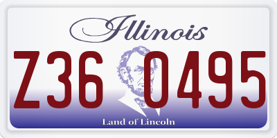 IL license plate Z360495