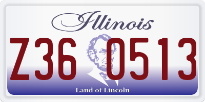 IL license plate Z360513