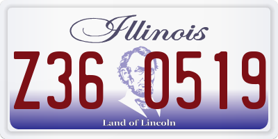 IL license plate Z360519