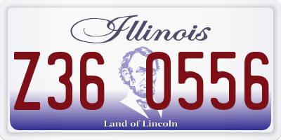 IL license plate Z360556