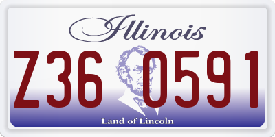 IL license plate Z360591