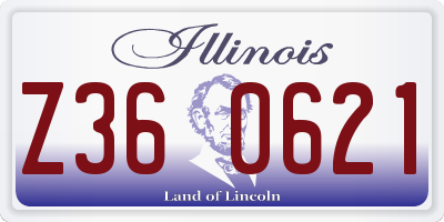 IL license plate Z360621