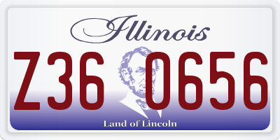 IL license plate Z360656
