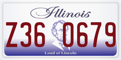 IL license plate Z360679