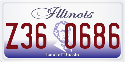 IL license plate Z360686